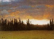 Albert Bierstadt California Sunset oil painting